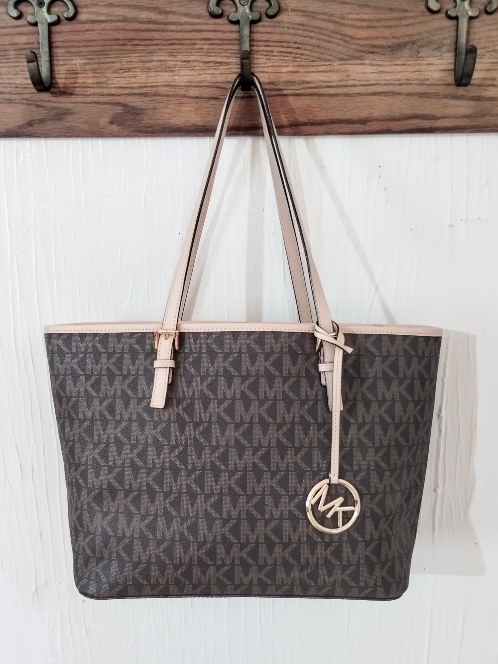 Michael Kors Large Monogram Logo Tote
